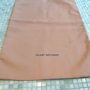 New Stuart Weitzman Extra Pink Drawstring Dust Bag